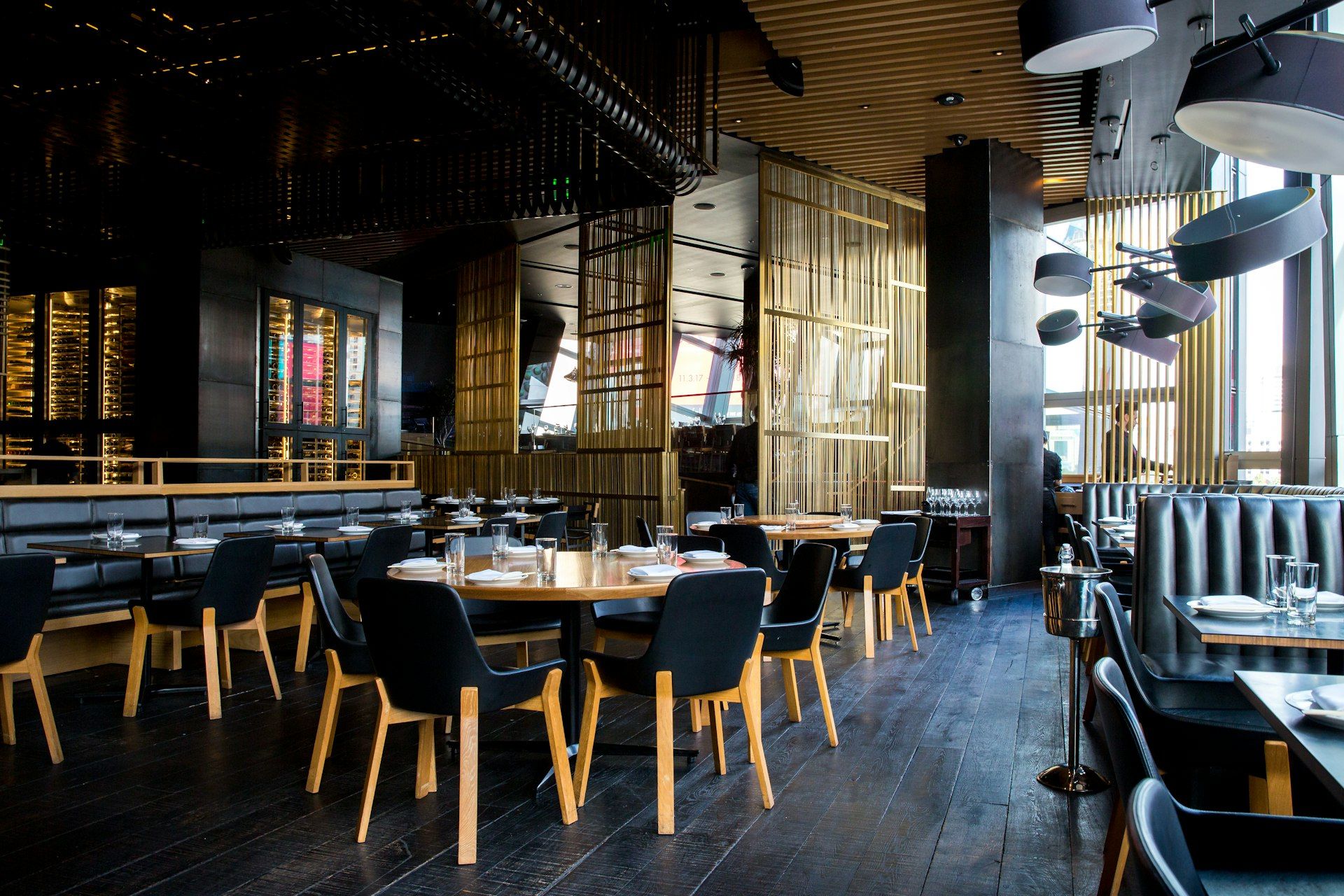 The dining room at golden hour